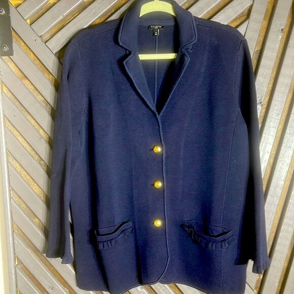 TLbots size 1X Navy Blue Women's Jacket with Gold Buttons - Picture 1 of 9